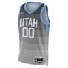 Dres Utah Jazz Prilagođeni Nike 2025-26 City Edition Sivo Swingman